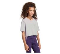 adidas Girl's Everyday Glam Cropped Graphic T-Shirt JUNIOR, Ice Lavender, 11-12 Years