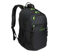 adidas Excel 6 Backpack, BOS Mini Monogram Black/Lucid Lime Green, One Size