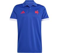 adidas FFR Frankreich Rugby Supporters Poloshirt Herren KF1729 - semi lucid blue S