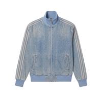 Adidas Firebird Denim Needle Track Top S / Worn Blue Denim