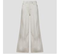 adidas Flare Jeans/Bootcut HIGH-RISE WIDE-LEG DENIM PANTS in Grau US 28 / 32