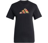 adidas Damen Floral Regular Graphic Shirt, Black, S