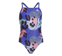 Adidas Flower Badeanzug Mädchen Badeanzug, blau 98