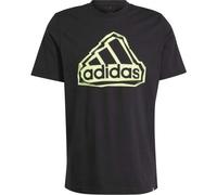 adidas Men's Folded Badge Graphic Tee T-Shirt, Black, L