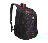 adidas Foundation-Rucksack für Laptop, Buchhülle, groß, langlebig, Sporttasche, Galaxy Camo Schwarz-Hellrot/Schwarz/Hellrot, OSFA, Foundation-Rucksack für Laptop, groß, langlebig, Sporttasche