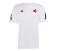 adidas Frankreich Travel T-Shirt, Farbe Weiß, Größe M