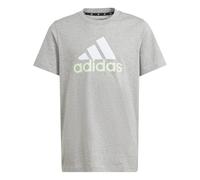 adidas Freizeit-Tshirt Essentials Two-Color Big Logo (100% Baumwolle) grau/weiss Kinder, Größe 152