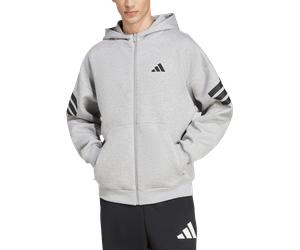 adidas Future Icon 3-Stripes Hoodie S grau