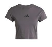 adidas Future Icon Small Logo T-Shirt Damen-Dunkelgrau in dunkelgrau, Größe: L (nur noch wenige Artikel verfügbar)