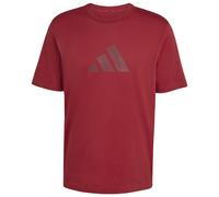 adidas - Future Icons 3 Bar Logo Tee - T-Shirt, Gr. XL, rot (ActiveMaroon)
