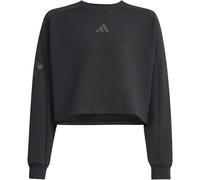 adidas Future Icons 3-Streifen Cropped Sweatshirt Mädchen KB6904 - black/black 152