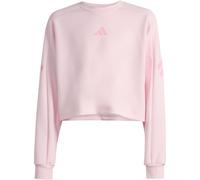 adidas Future Icons 3-Streifen Cropped Sweatshirt Mädchen KB6907 - clear pink/true pink 140