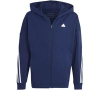 Adidas Future Icons 3-Streifen Kapuzenjacke Kinder Kapuzensweater, blau 140