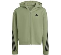 Adidas Future Icons 3-Streifen Kapuzenjacke Mädchen Kapuzensweater, grün 152