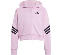 Adidas Future Icons 3-Streifen Mädchen Kapuzensweater, pink 128