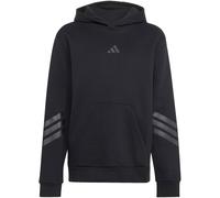 adidas Future Icons 3-Streifen Oversize Hoodie Kinder KR7312 - black/black 140