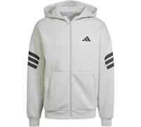 adidas Future Icons 3-Streifen Sweatjacke Herren JD4828 - medium grey heather XS