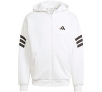 adidas Sportswear Regular Fit Sweatjacke mit Logo-Print in Weiss, Größe XL