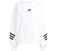 adidas Women's Future Icons Three Stripes Sweatshirt, White, XS