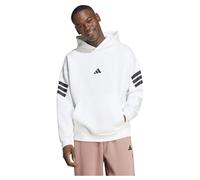 Adidas Men's Future Icons Three Stripes Hoodie, White, XL