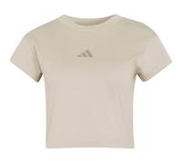 adidas Future Icons Small Logo Baby Tee T-Shirt Damen KD7723 - wonder cargo S