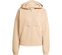 adidas Future Icons Small Logo Full-Zip Sweatjacke Damen JX0440 - warm sandstone XXL