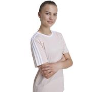 adidas Essentials 3-Streifen Loose Fit Boyfriend T-Shirt Damen AFB1 - sanpin/white 128