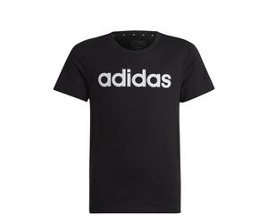 Adidas G ESS LIN TEE, BLACK/WHITE, 140