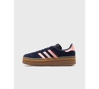 Sneaker ADIDAS ORIGINALS "GAZELLE BOLD KIDS", Gr. 36, night indigo, glow pink, gold metallic, Leder, Synthetik, sportlich, Schuhe (16972963-36) night indigo, glow pink, gold metallic