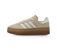 Sneaker ADIDAS ORIGINALS "GAZELLE BOLD", Damen, Gr. 40,5, stone khaki, cream weiß, gold metallic, Leder, Schuhe Sneaker (64236614-40,5) stone khaki, cream weiß, gold metallic