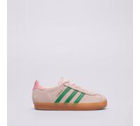adidas Gazelle Comfort Closure Elastic Laces Kids Schuh, Clear Pink / Court Green / Bliss Pink - 27