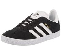 adidas Gazelle J, Unisex-Kinder Gymnastikschuhe, Schwarz (Core Black/FTWR White/Gold Met.), 39 1/3 EU