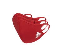 adidas Gesichtsmaske Gr.S 3er Set Rot S rot