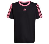 adidas - Girl's 3-Stripes Essentials T-Shirt - T-Shirt, Gr. 152, schwarz (Black/PinkFusion)