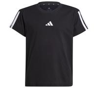 adidas - Girl's 3-Stripes Tee - T-Shirt, Gr. 140, schwarz (Black/White)