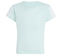 adidas - Girl's 3-Stripes Tee - T-Shirt, Gr. 164, grau (HaloMint/White)