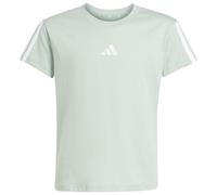 adidas - Girl's 3-Stripes Tee - T-Shirt, Gr. 170, grau/weiß (WonderSage/White)