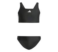 Adidas Girl's 3-Stripes V-Back Bikini, Black/White, 14-15 Years