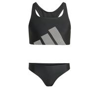 adidas Mädchen Big Logo C-Back Bikini Set, Black, 11-12 Years