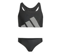 adidas Mädchen Big Logo C-Back Bikini Set, Black, 14-15 Years