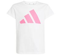 adidas - Girl's Bold Tee 160 - T-Shirt, Gr. 152, weiß (White/PinkFusion)