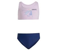 adidas Girl's Disney Frozen Bikini Set, Ice Lavender/Dark Blue, 9-10 Years