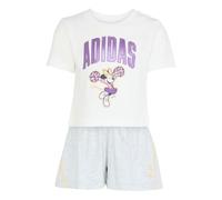 adidas Girl's DISNEY MINNIE MOUSE T-SHIRT SET, white/Semi Ice Tangerine, 18-24 Months