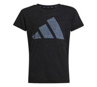 adidas Girl's Essentials Big Logo T-Shirt, Black/White, 14-15 Years