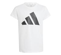 Adidas Girl's Essentials Cotton T-Shirt, White/Black, 11-12 Years
