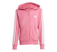 adidas Girl's Essentials Full Zip Hoodie, pink Fusion/White, 5-6 Years