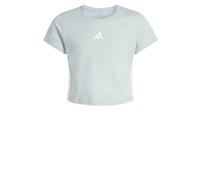 adidas Girl's Essentials Logo T-Shirt, Wonder Sage/White, 5-6 Years