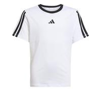 adidas Girl's Essentials T-Shirt, White/Black/Black, 9-10 Years