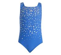 adidas Girl's Glitter V-Back Swimsuit, Bright royal, 9-10 Years