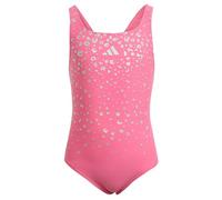 adidas Badeanzug mit V-förmigem Rückendesign und Glitzer-Details für Kinder, Farbe Pink, Größe 116